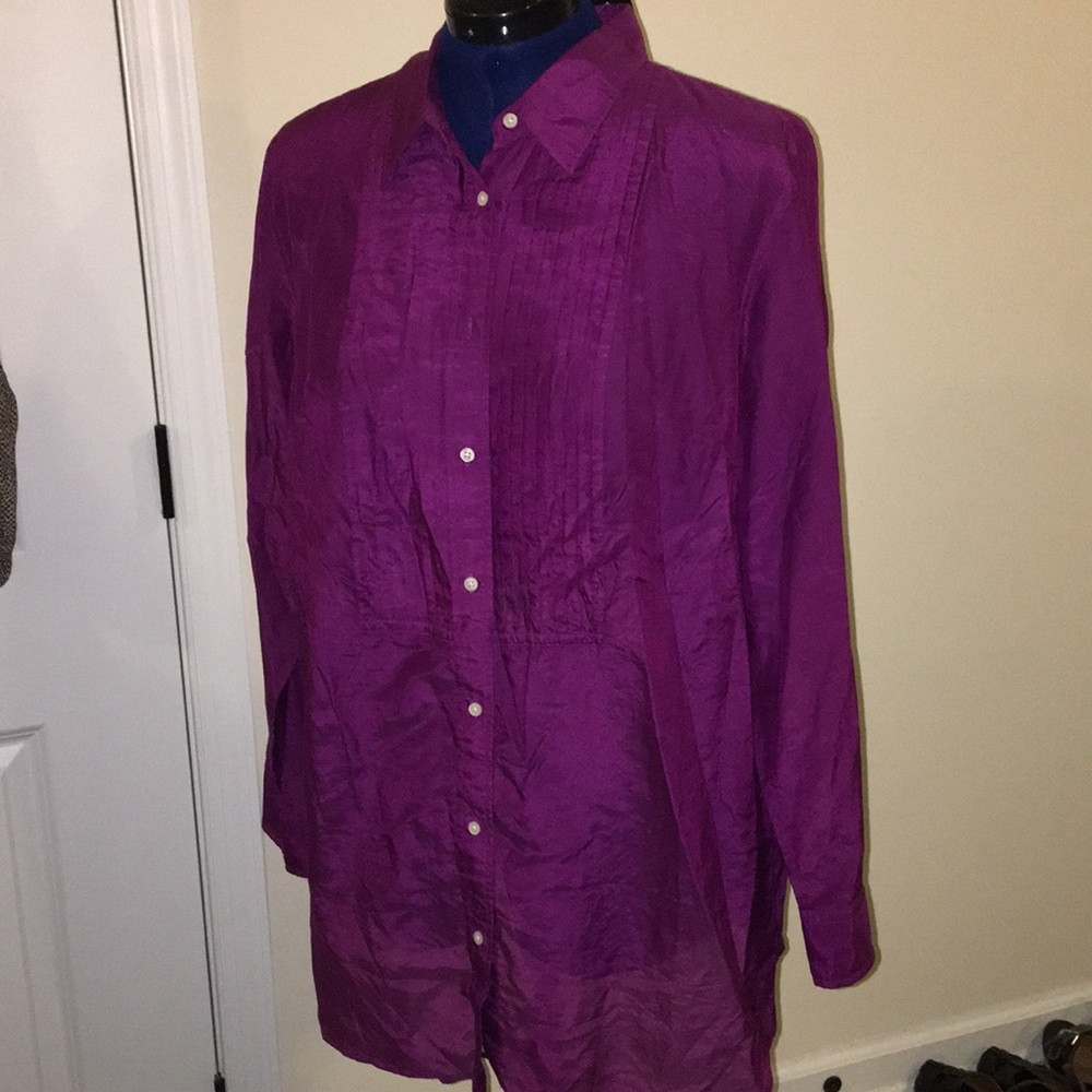 Ralph Lauren silk tunic blouse sz18